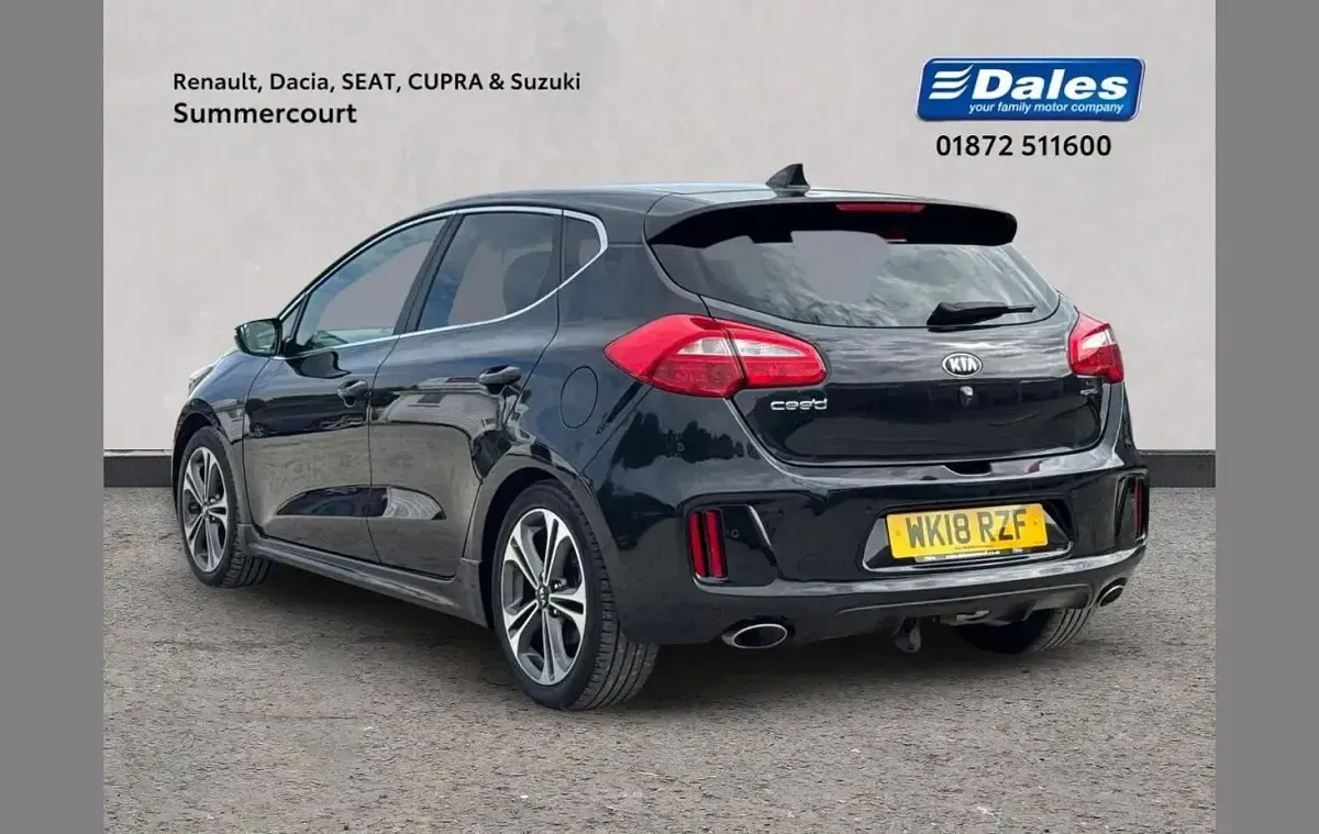 Used Kia Ceed GT-Line 136 HP (100 kW) 2018 Black Hatchback