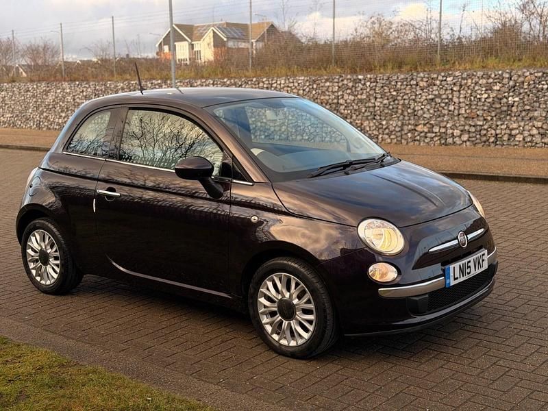 Used Fiat 500 Lounge 69 HP (50 kW) 2015 Mauve/purple Hatchback
