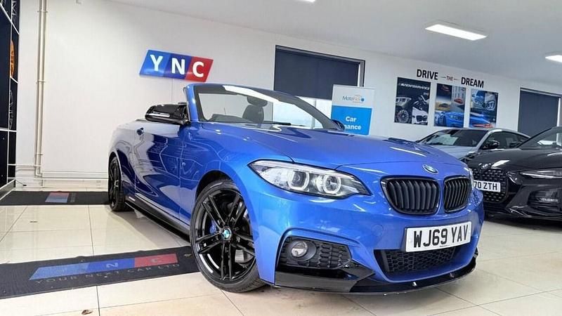 Used BMW 218 M Sport 150 HP (110 kW) 2019 Blue Cabriolet