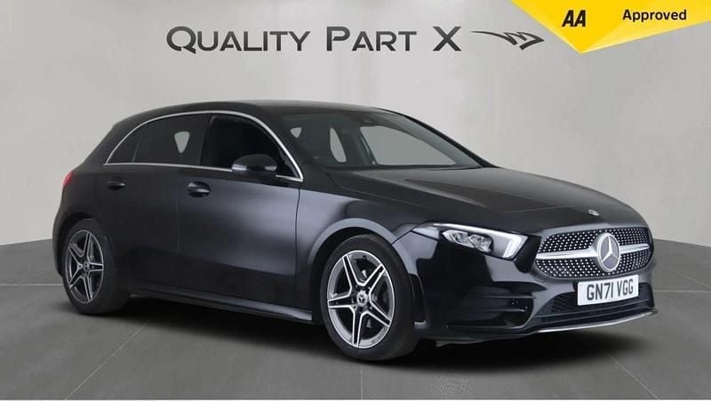 Black Used 2021 Mercedes A180 AMG line Hatchback | £16,680 (Good price) - Image 1/4