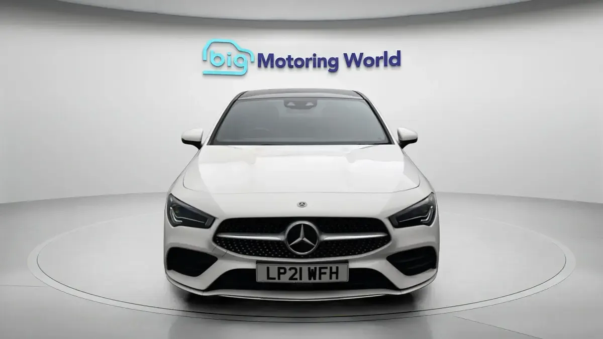 Used Mercedes CLA180 AMG line 136 HP (100 kW) 2021 White Coupe