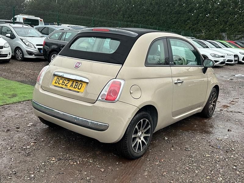 Used Fiat 500 85 HP (62 kW) 2013 Beige Cabriolet