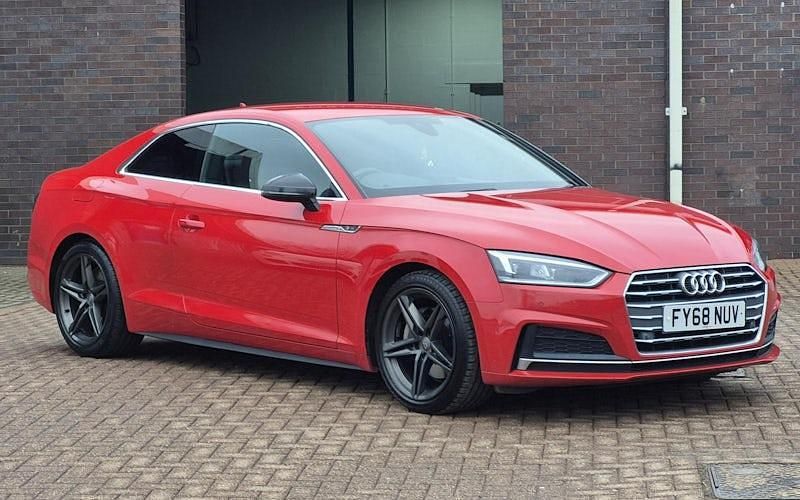 Used Audi A5 S-Line 190 HP (139 kW) 2018 Red Coupe