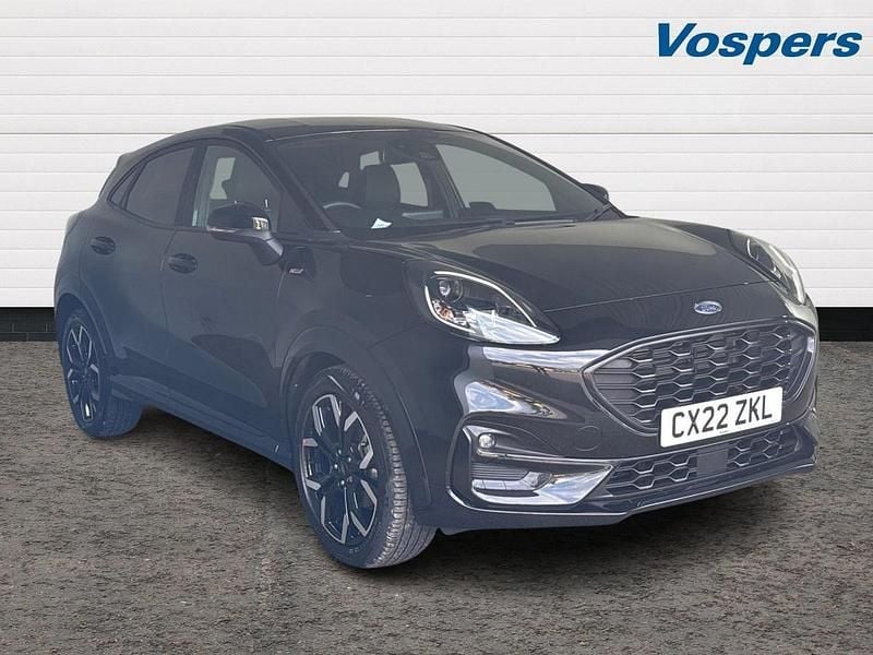 Black Used 2022 Ford Puma ST-Line X SUV | £16,495 (Fair price) - Image 1/3