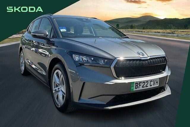 Grey Used 2022 Skoda Enyaq iV ecoSuite SUV | £17,950 (Good price) - Image 1/4