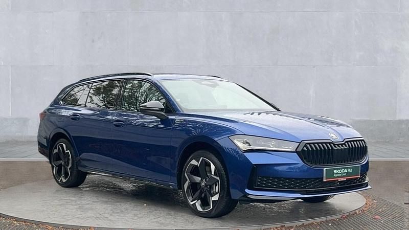 Cobalt blue metallic Used 2025 Skoda Superb SportLine Estate | £42,650 - Image 1/4