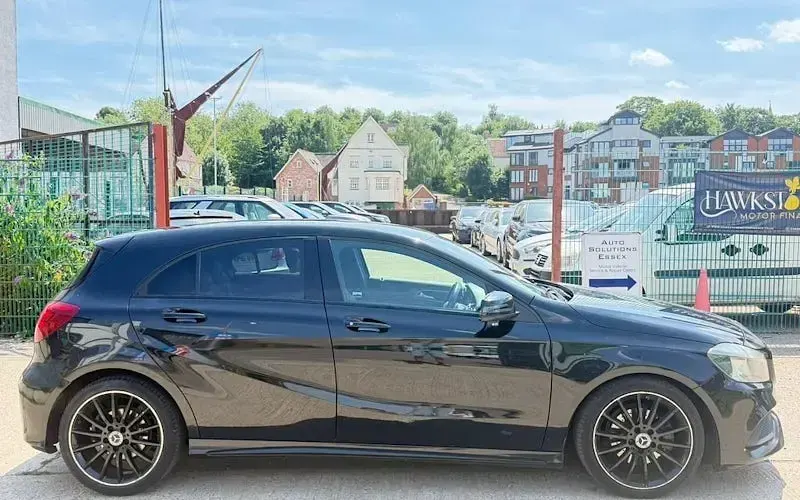 Used Mercedes A200 AMG line 136 HP (100 kW) 2017 Black Hatchback