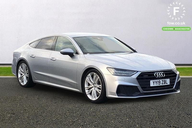 Used Audi A7 S-Line 340 HP (250 kW) 2019 Silver Sedan