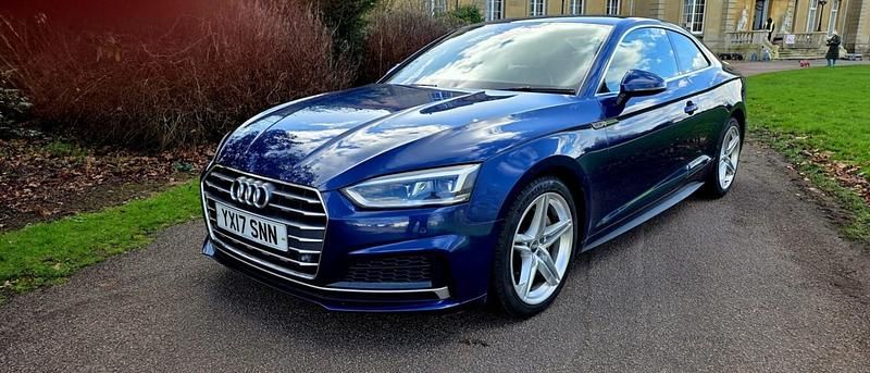 Used Audi A5 S-Line 190 HP (139 kW) 2017 Blue Coupe