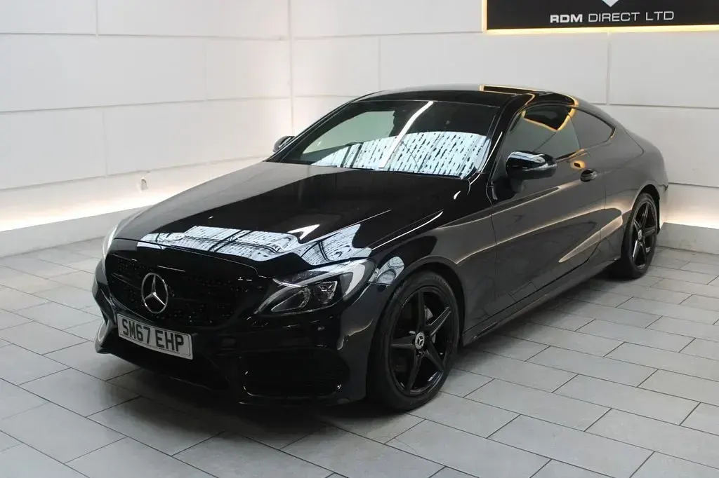 Used Mercedes C220 AMG line 2017 Black Coupe