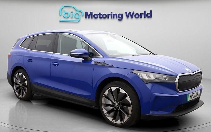 Blue Used 2021 Skoda Enyaq iV ecoSuite SUV | £17,100 (Fair price) - Image 1/4