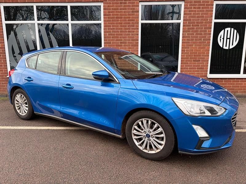 Blue Used 2019 Ford Focus Titanium Hatchback | £9,250 (Good price) - Image 1/4