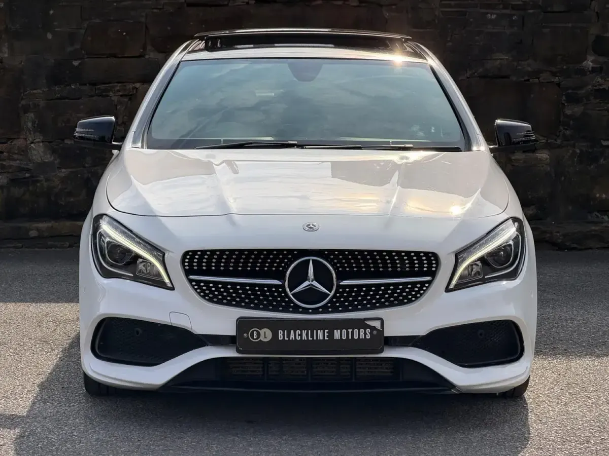 Used Mercedes CLA220 AMG line 177 HP (130 kW) 2018 White Sedan