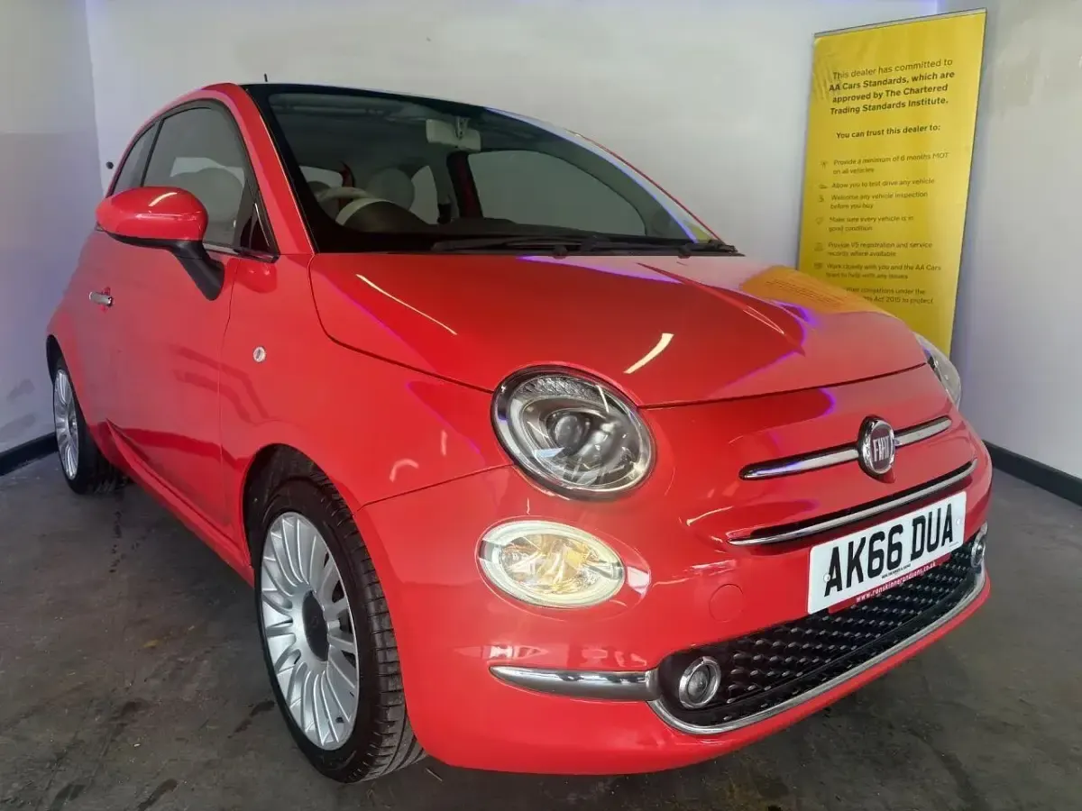 Używany Fiat 500 Lounge 69 KM (50 kW) 2016 Różowy Hatchback