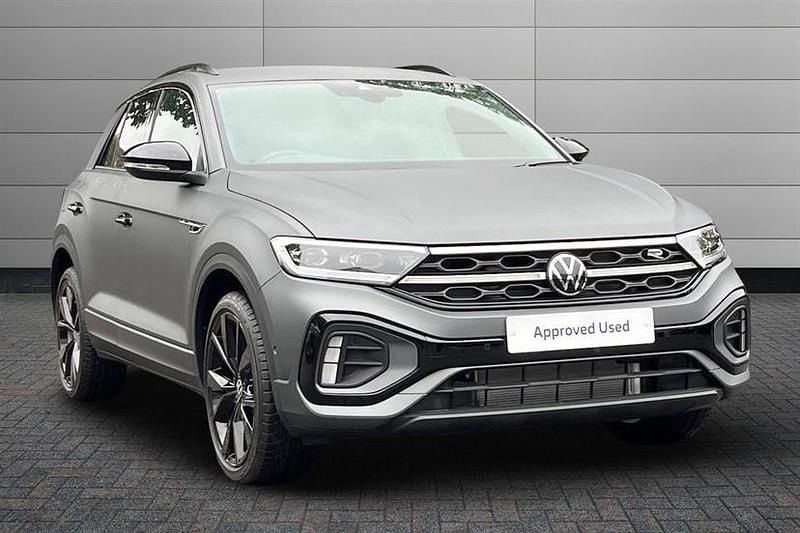 Indium grey with black roof New 2025 VW T-Roc Black Edition SUV | £33,950 (Super price) - Image 1/3