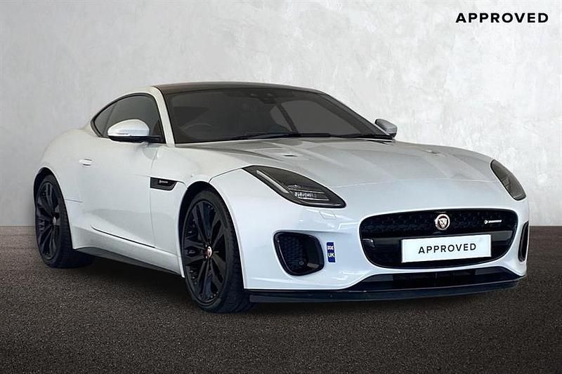 White Used 2019 Jaguar F-Type R-Dynamic Coupe | £40,295 (Expensive) - Image 1/4