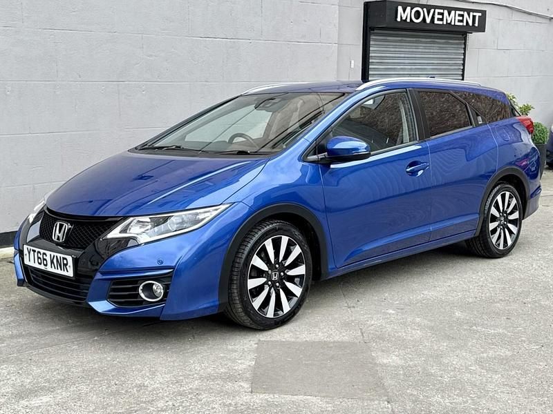 Begagnad Honda Civic SR 120 HK (88 kW) 2016 Blå Kombi