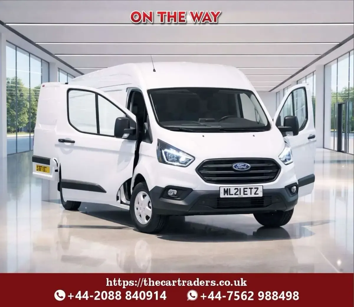 Used Ford Transit S 130 HP (95 kW) 2021 White Van
