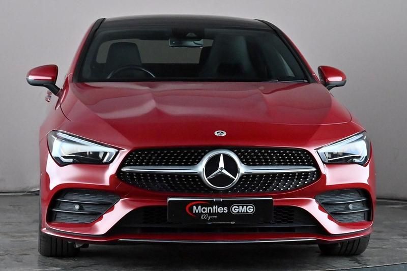Used Mercedes CLA200 AMG Line Premium Plus 163 HP (119 kW) 2022 Red Coupe