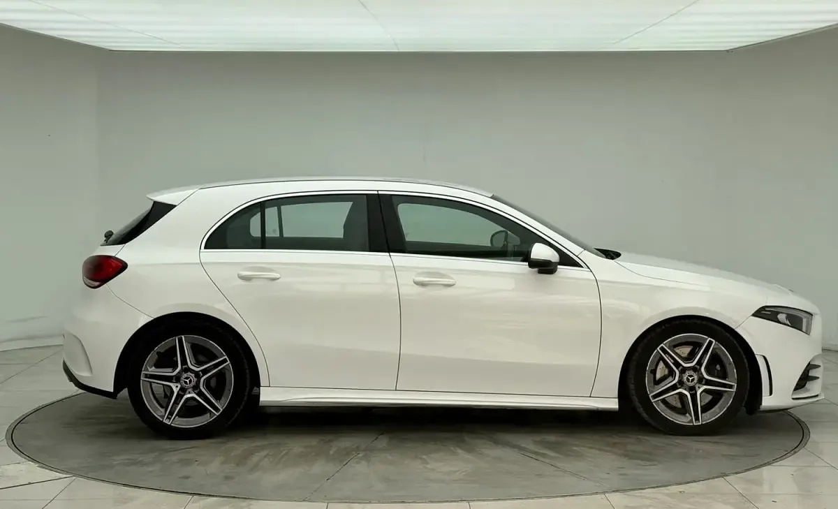 Used Mercedes A250 AMG line 2019 White Hatchback