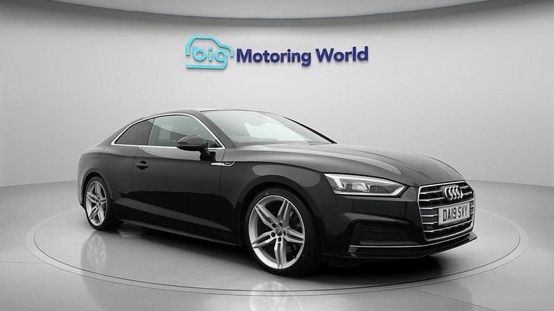 Used Audi A5 S-Line 150 HP (110 kW) 2019 Black Coupe