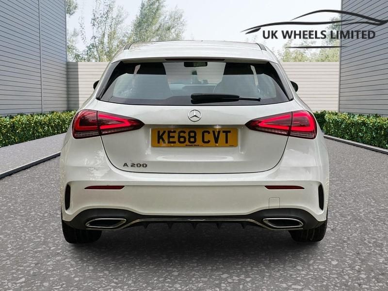Used Mercedes A200 AMG line 163 HP (119 kW) 2018 White Hatchback