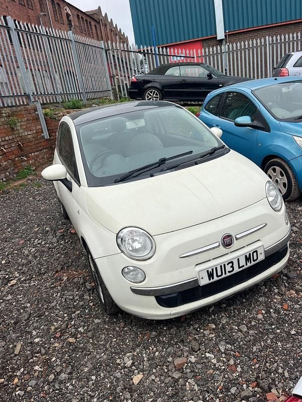 Used Fiat 500 Lounge 69 HP (50 kW) 2013 White Hatchback