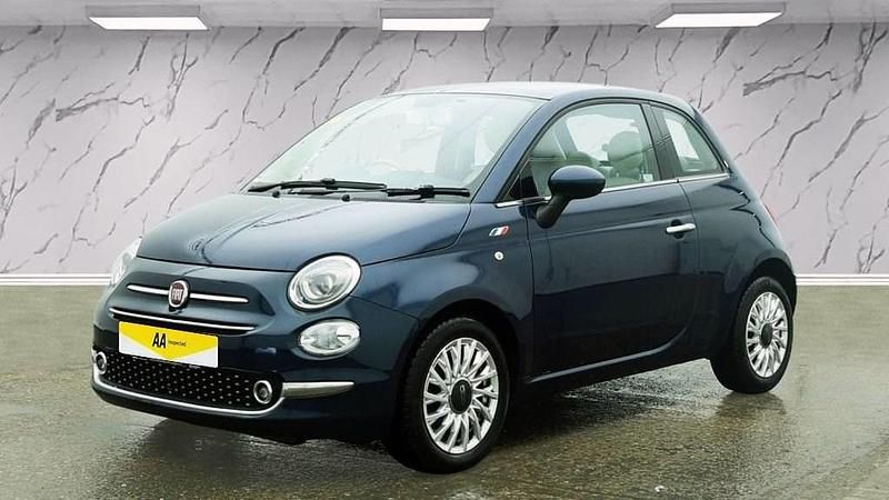 Used Fiat 500 Lounge 69 HP (50 kW) 2018 Blue Hatchback
