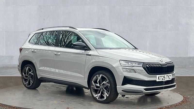 Meteor grey New 2025 Skoda Karoq SportLine SUV | £28,650 (Fair price) - Image 1/4
