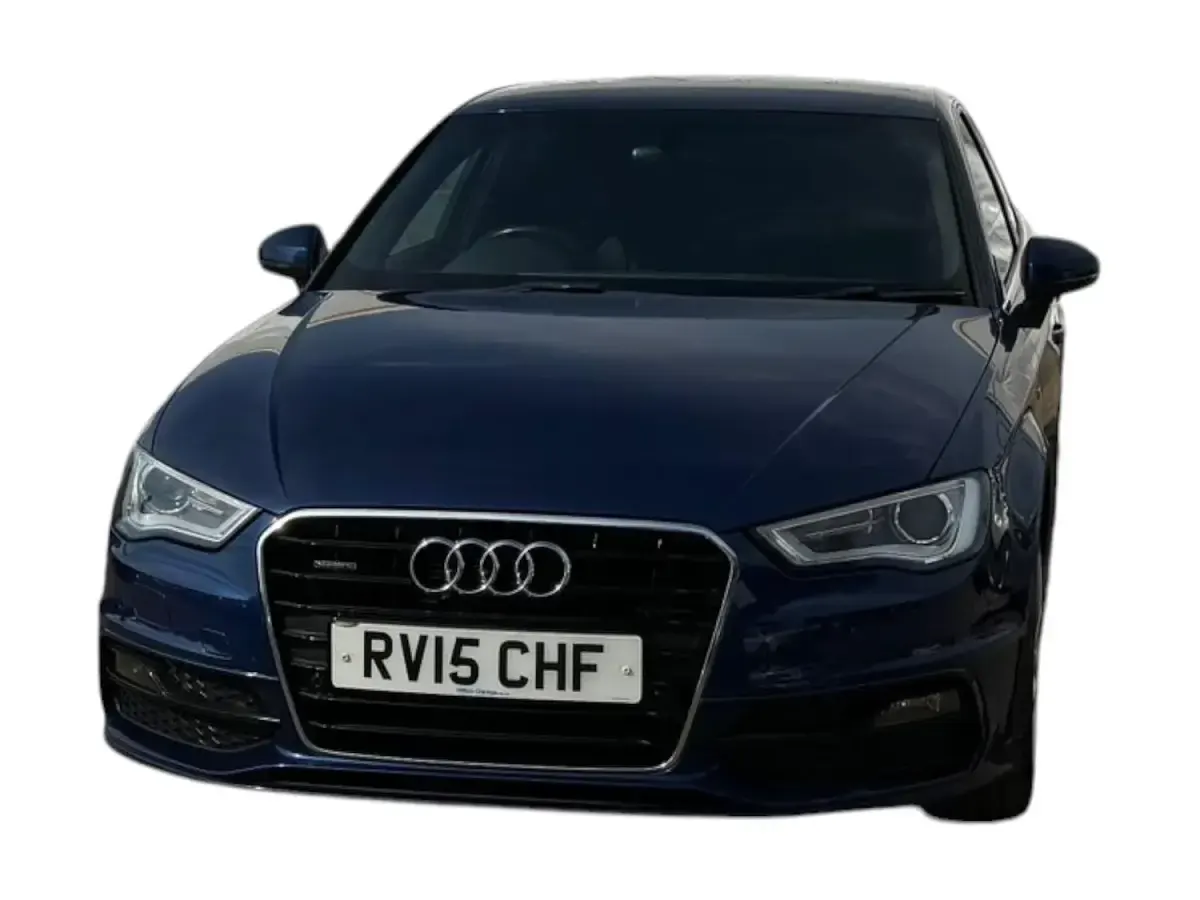 Used Audi A3 S-Line 184 HP (135 kW) 2015 Blue Hatchback