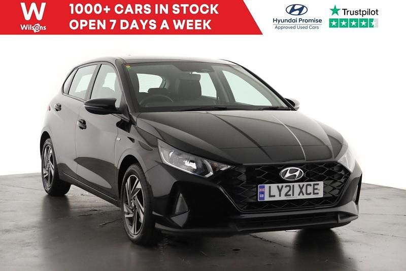 Black Used 2021 Hyundai i20 SE Hatchback | £12,199 (Fair price) - Image 1/3