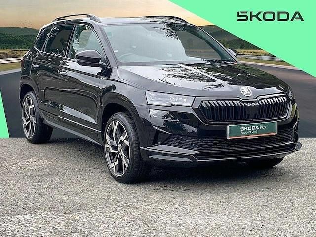 Black Used 2023 Skoda Karoq SportLine SUV | £26,955 (Fair price) - Image 1/4