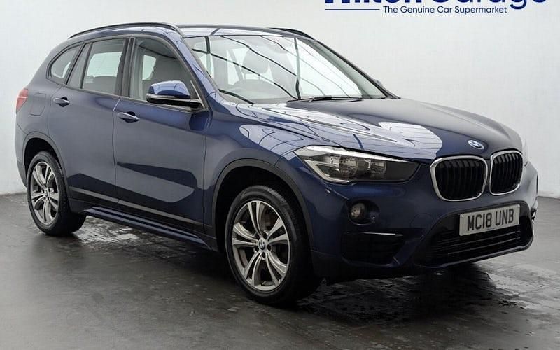 Used BMW X1 Sport Line 192 HP (141 kW) 2018 Blue SUV