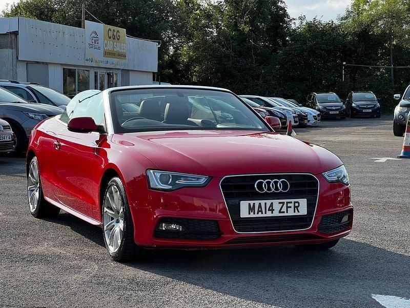 Red Used 2014 Audi A5 Cabriolet S-Line Cabriolet | £8,995 (Fair price) - Image 1/4