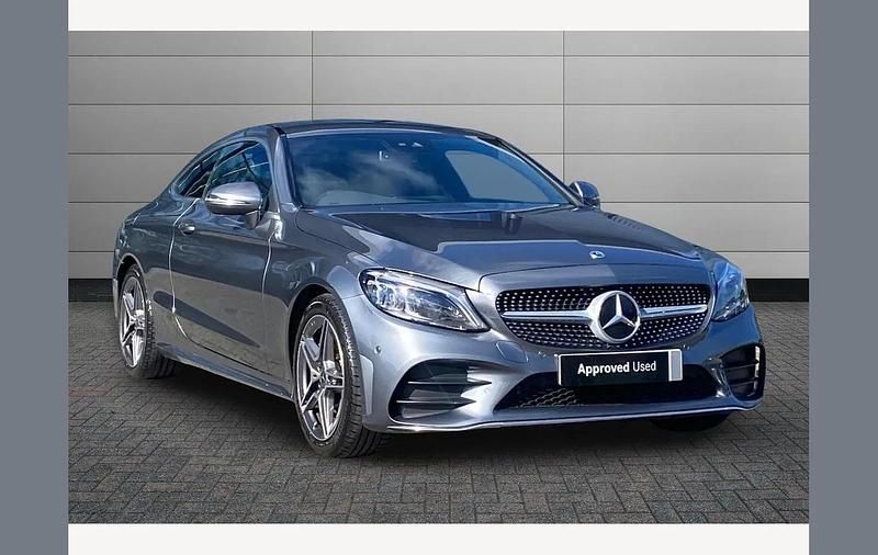 Used Mercedes C200 AMG line 180 HP (132 kW) 2022 Grey Coupe