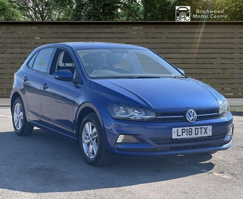 Blue Used 2018 VW Polo SE Hatchback | £9,595 (Fair price) - Image 1/4