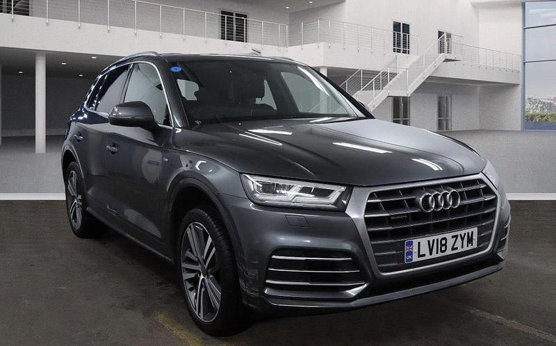 Grey Used 2018 Audi Q5 S-Line SUV | £18,484 (Fair price) - Image 1/4