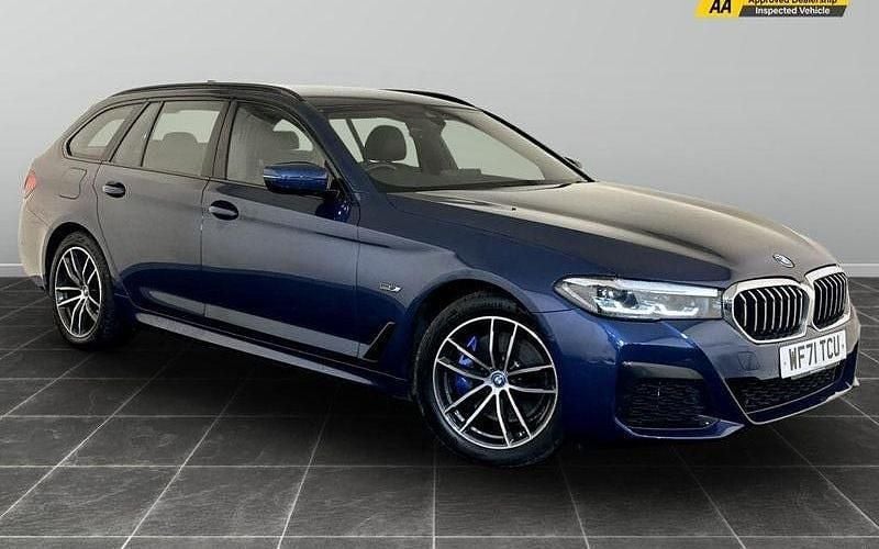 Blue Used 2022 BMW 530e M Sport Estate | £19,395 (Super price) - Image 1/2