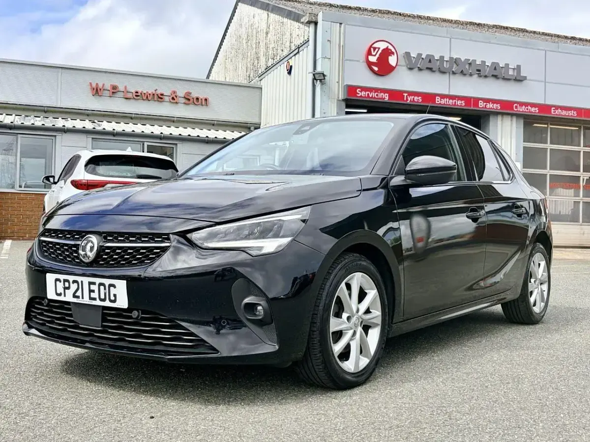Used Vauxhall Corsa Elite 99 HP (72 kW) 2021 Black Hatchback