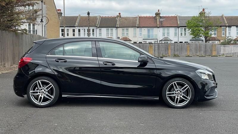 Used Mercedes A160 AMG line 2017 Black Hatchback