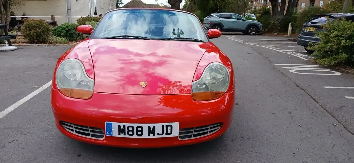 Used Porsche Boxster 220 HP (161 kW) 2002 Red Cabriolet