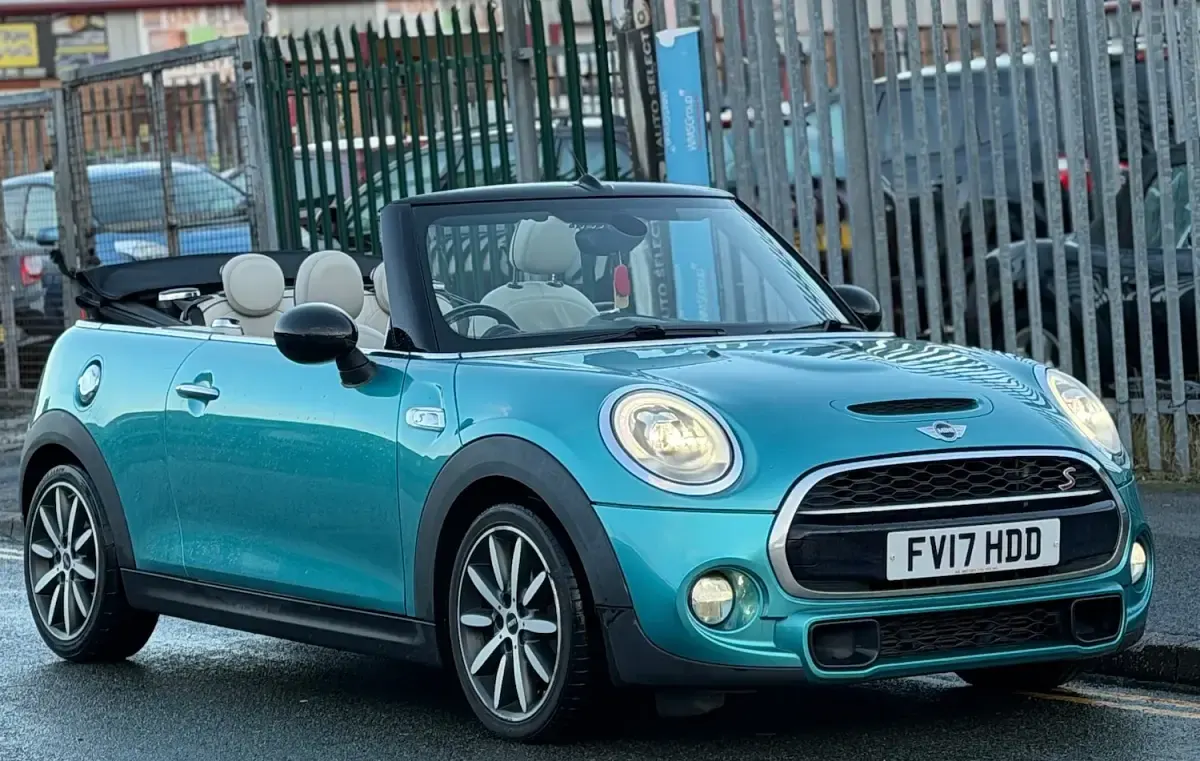 Used Mini Cooper S Cabriolet 189 HP (139 kW) 2017 Turquoise Cabriolet