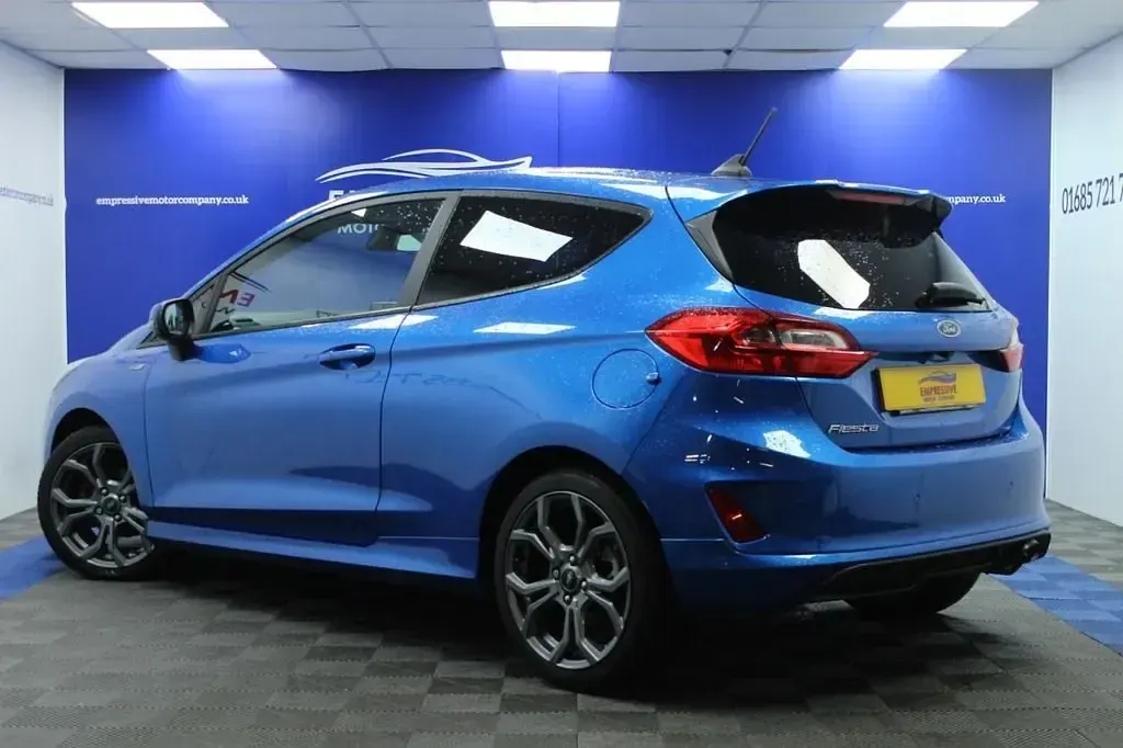 Second-hand Ford Fiesta ST-Line 140 CP (102 kW) 2019 Albastru Hatchback