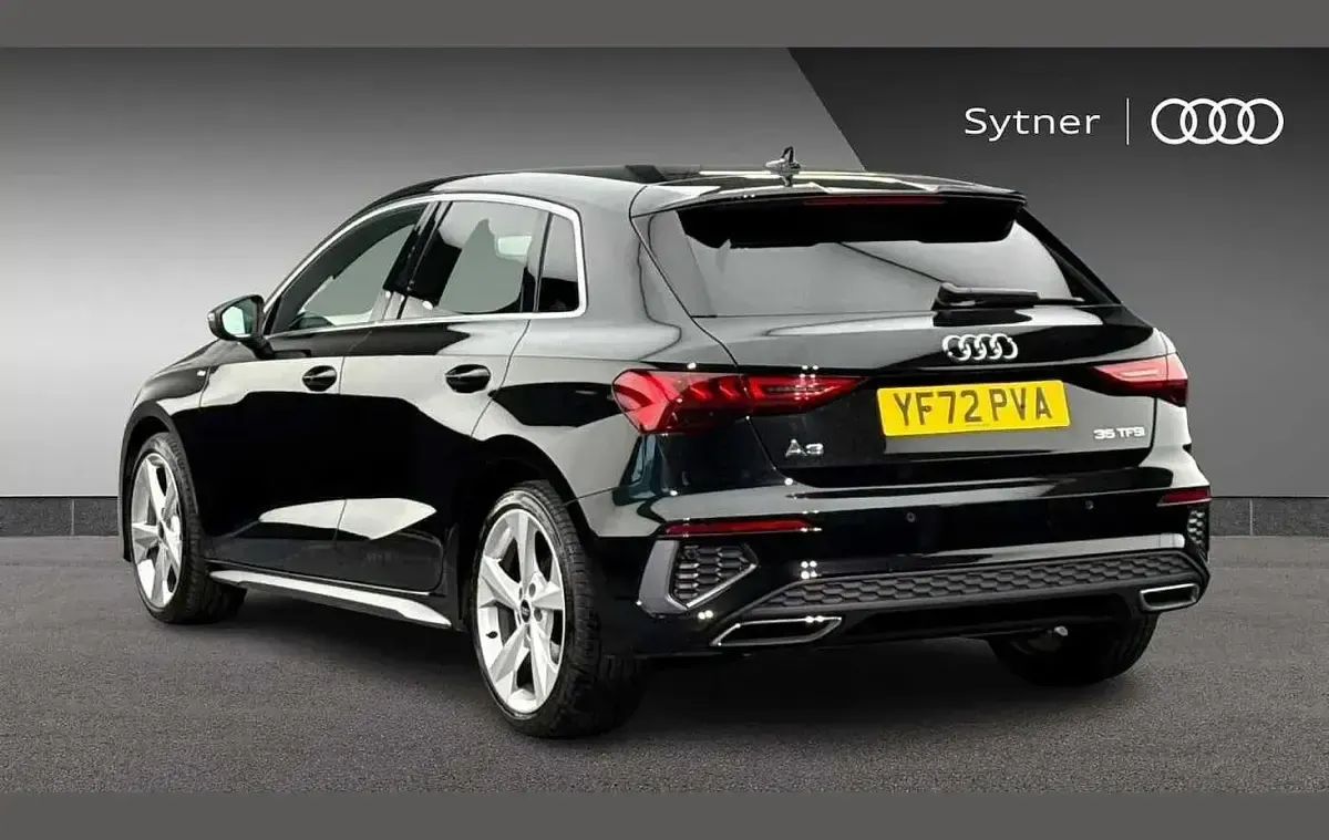 Used Audi A3 S-Line 147 HP (108 kW) 2022 Black Sedan