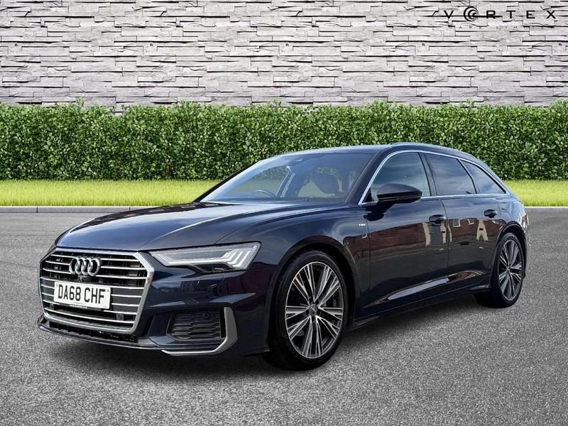 Used Audi A6 S-Line 204 HP (150 kW) 2018 Blue Estate