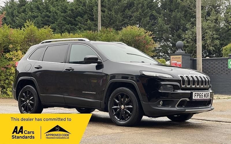 Black Used 2015 Jeep Cherokee Limited SUV | £6,690 (Fair price) - Image 1/3