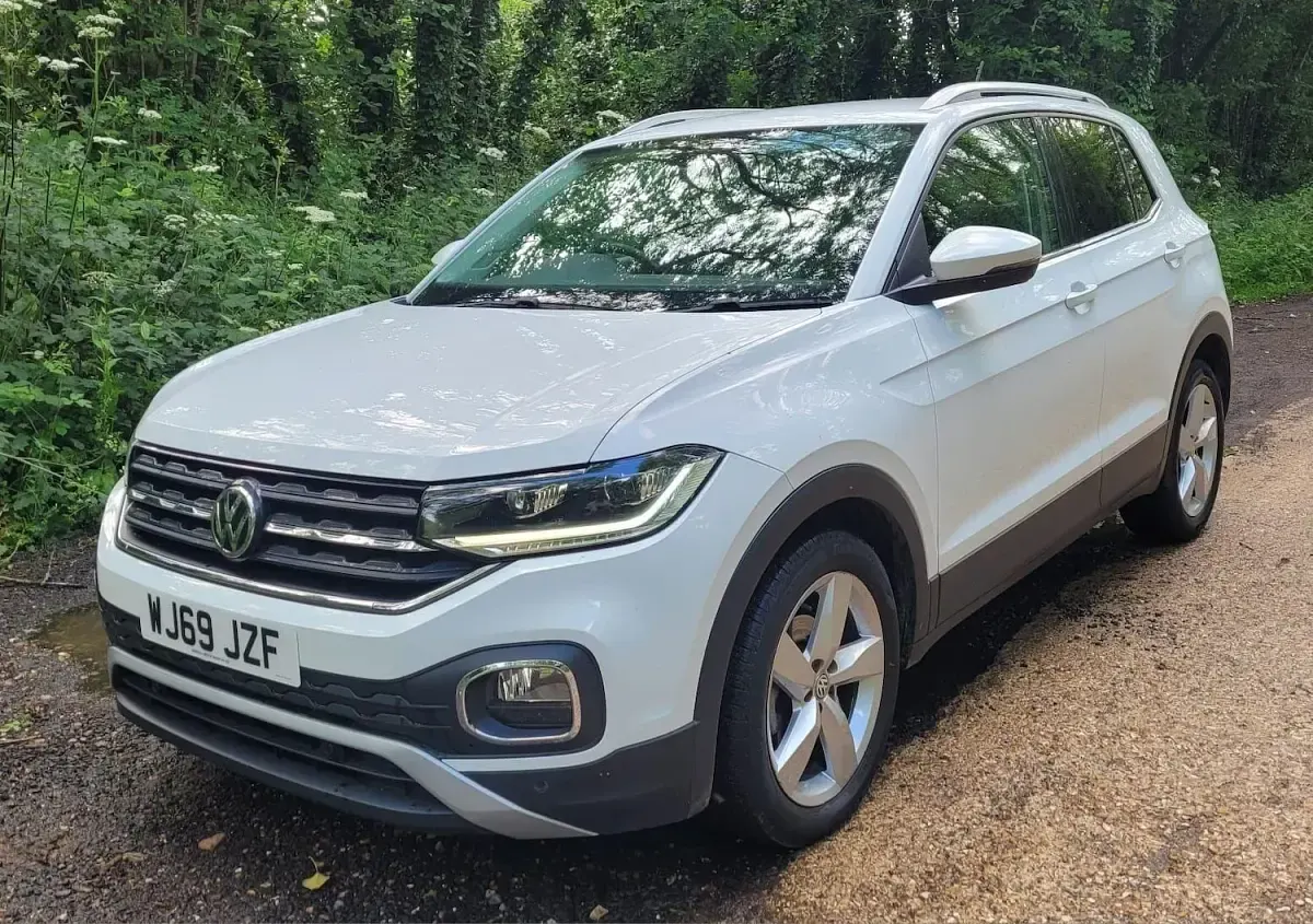 Used VW T-Cross SEL 115 HP (84 kW) 2019 White SUV