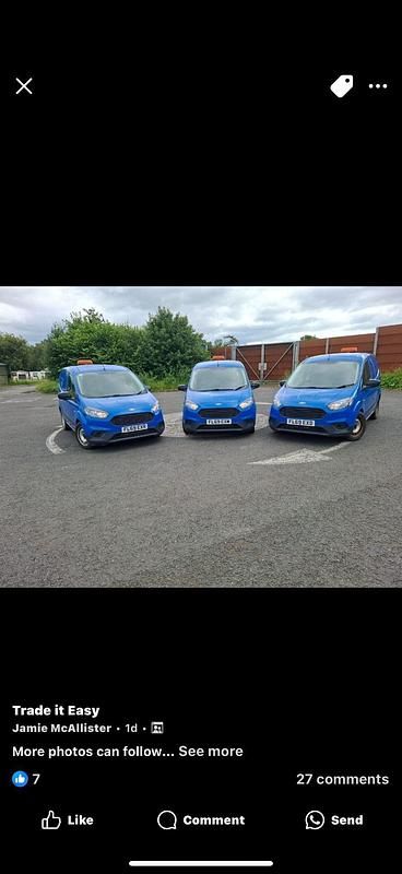 Blue Used 2019 Ford Transit Van | £6,390 (Good price) - Image 1/4