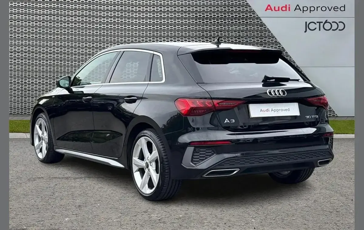 Used Audi A3 S-Line 108 HP (79 kW) 2023 Black Sedan