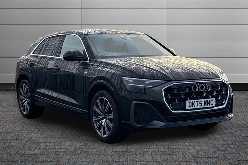 Mythos black Used 2025 Audi Q8 S-Line SUV | £58,850 - Image 1/4